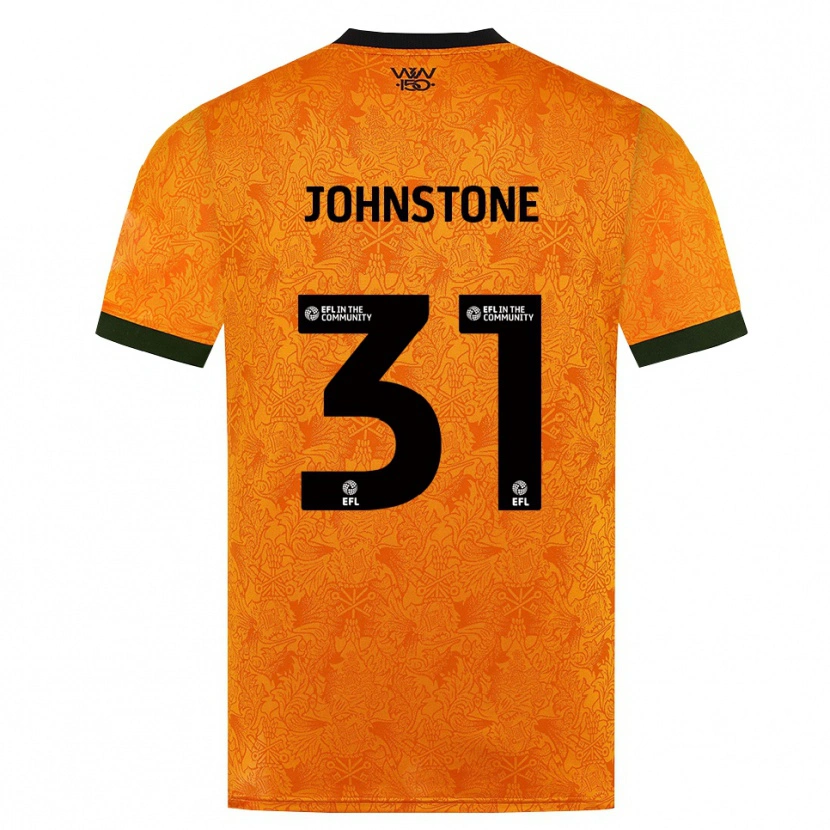 Danxen Kinderen Sam Johnstone #31 Oranje Zwart Thuisshirt Thuistenue 2026/27 T-Shirt België