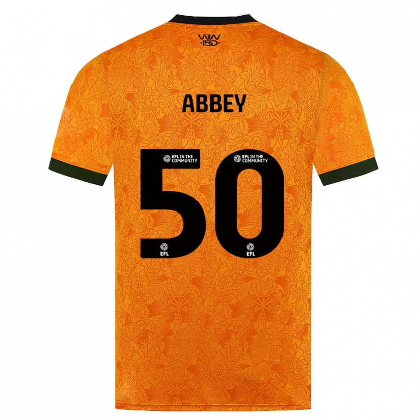 Danxen Kinderen Jerome Abbey #50 Oranje Zwart Thuisshirt Thuistenue 2026/27 T-Shirt België
