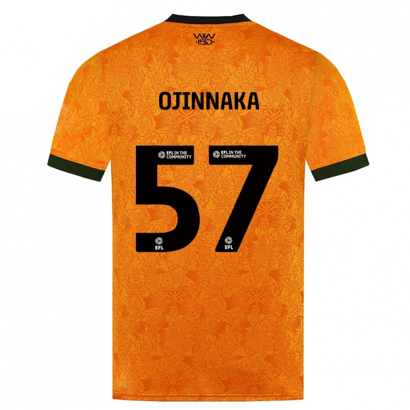 Danxen Kinderen Temple Ojinnaka #57 Oranje Zwart Thuisshirt Thuistenue 2026/27 T-Shirt België