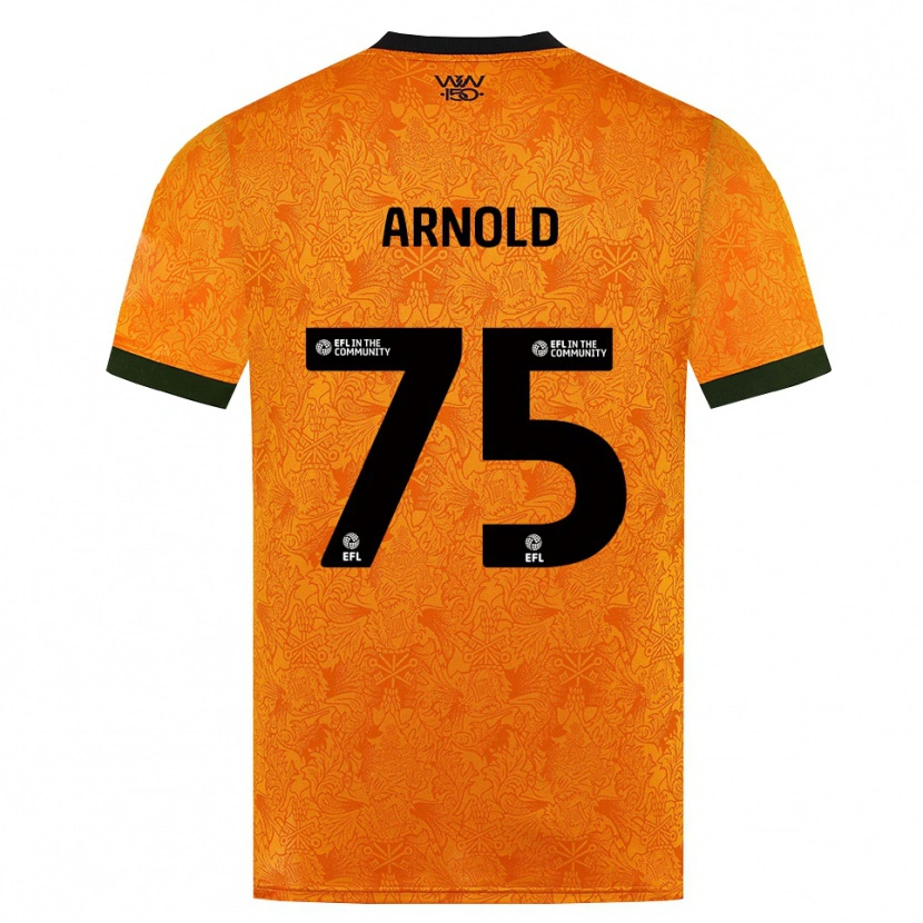 Danxen Kinderen Alfie Arnold #75 Oranje Zwart Thuisshirt Thuistenue 2026/27 T-Shirt België