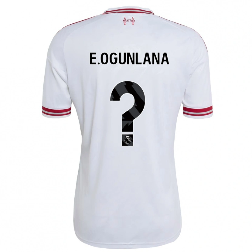 Danxen Kinderen Edeson Ogunlana #0 Rood Wit Uitshirt Uittenue 2026/27 T-Shirt België