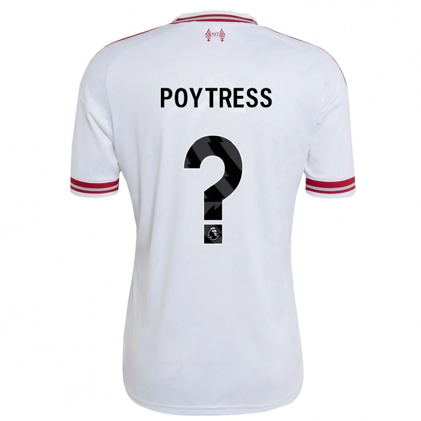 Danxen Kinderen Jacob Poytress #0 Rood Wit Uitshirt Uittenue 2026/27 T-Shirt België
