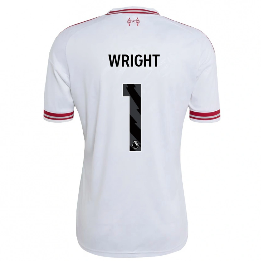 Danxen Kinderen Matty Wright #1 Rood Wit Uitshirt Uittenue 2026/27 T-Shirt België