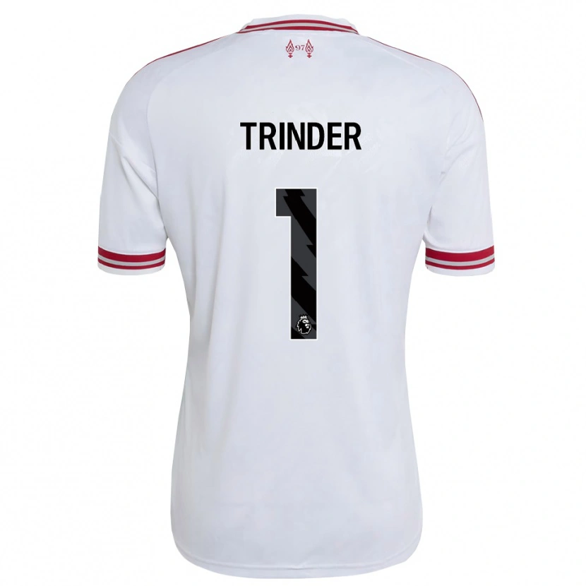 Danxen Kinderen Zach Trinder #1 Rood Wit Uitshirt Uittenue 2026/27 T-Shirt België