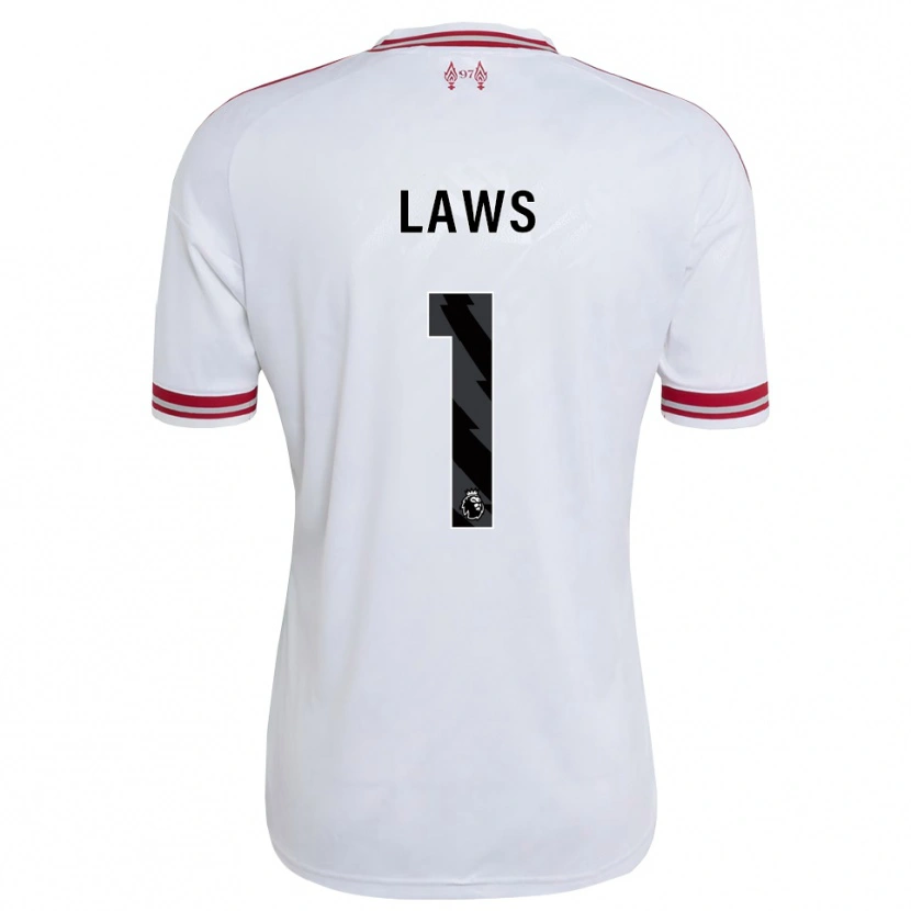 Danxen Kinderen Rachael Laws #1 Rood Wit Uitshirt Uittenue 2026/27 T-Shirt België