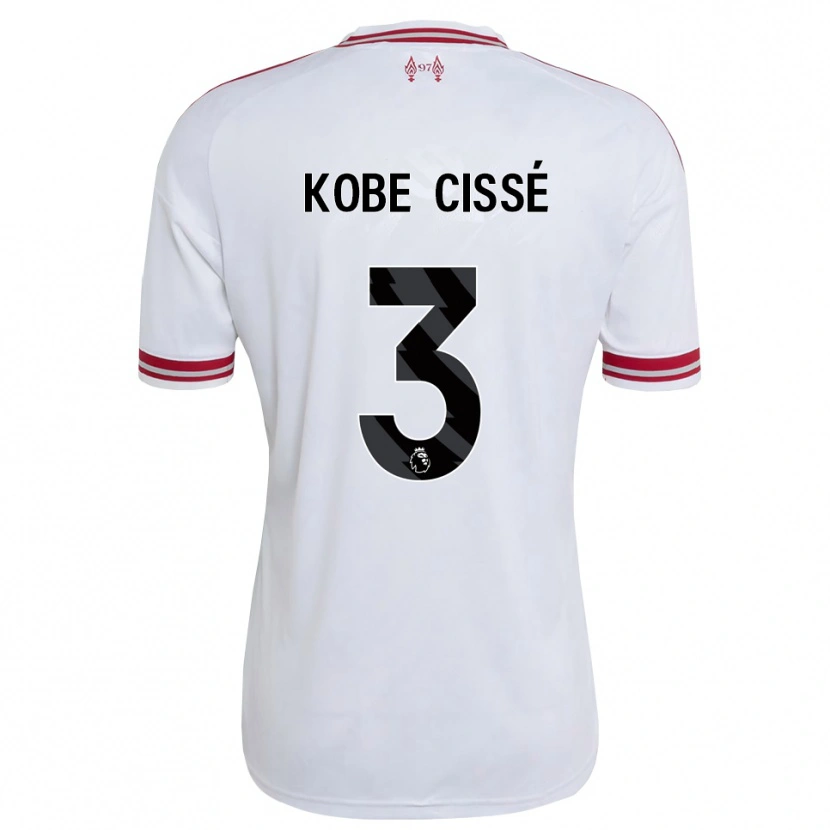 Danxen Kinderen Prince Cissé #3 Rood Wit Uitshirt Uittenue 2026/27 T-Shirt België