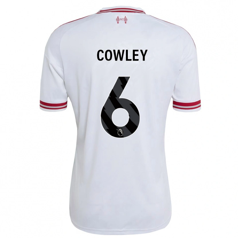 Danxen Kinderen Ryan Cowley #6 Rood Wit Uitshirt Uittenue 2026/27 T-Shirt België