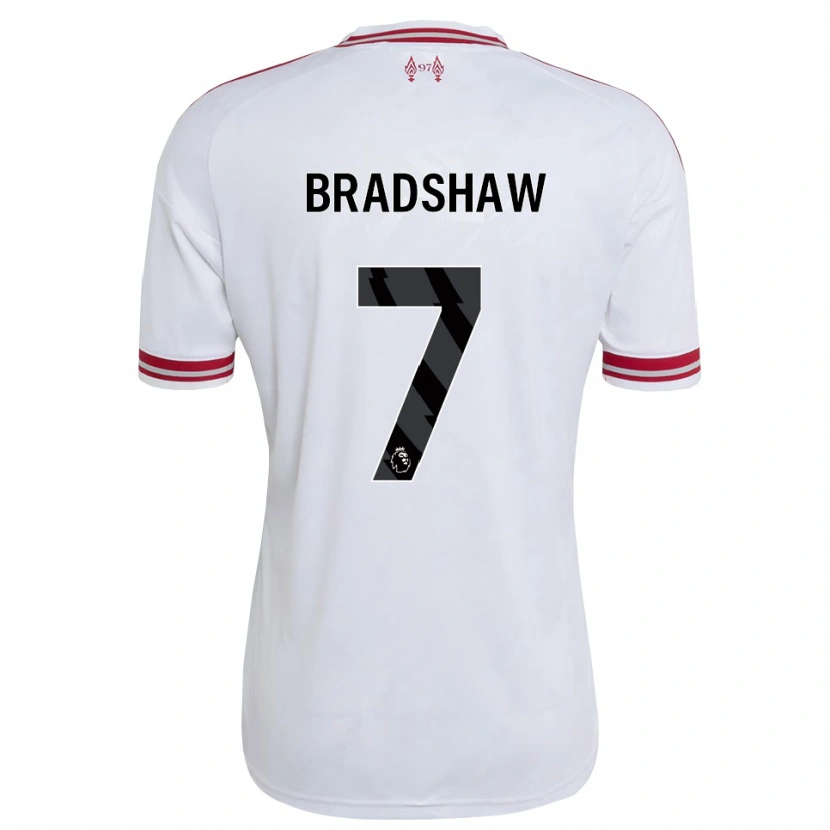 Danxen Kinderen Joe Bradshaw #7 Rood Wit Uitshirt Uittenue 2026/27 T-Shirt België