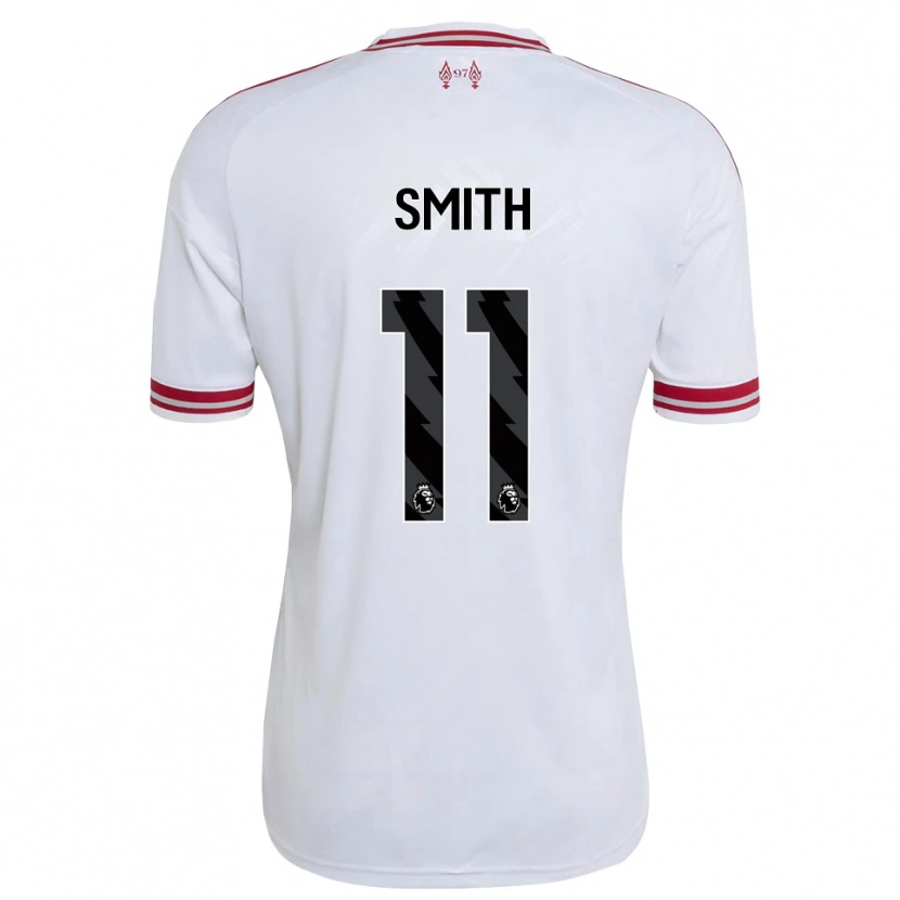 Danxen Kinderen Olivia Smith #11 Rood Wit Uitshirt Uittenue 2026/27 T-Shirt België