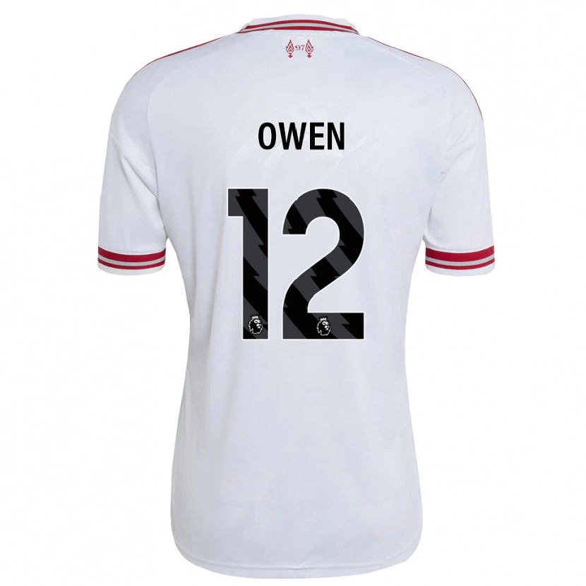 Danxen Kinderen Harvey Owen #12 Rood Wit Uitshirt Uittenue 2026/27 T-Shirt België