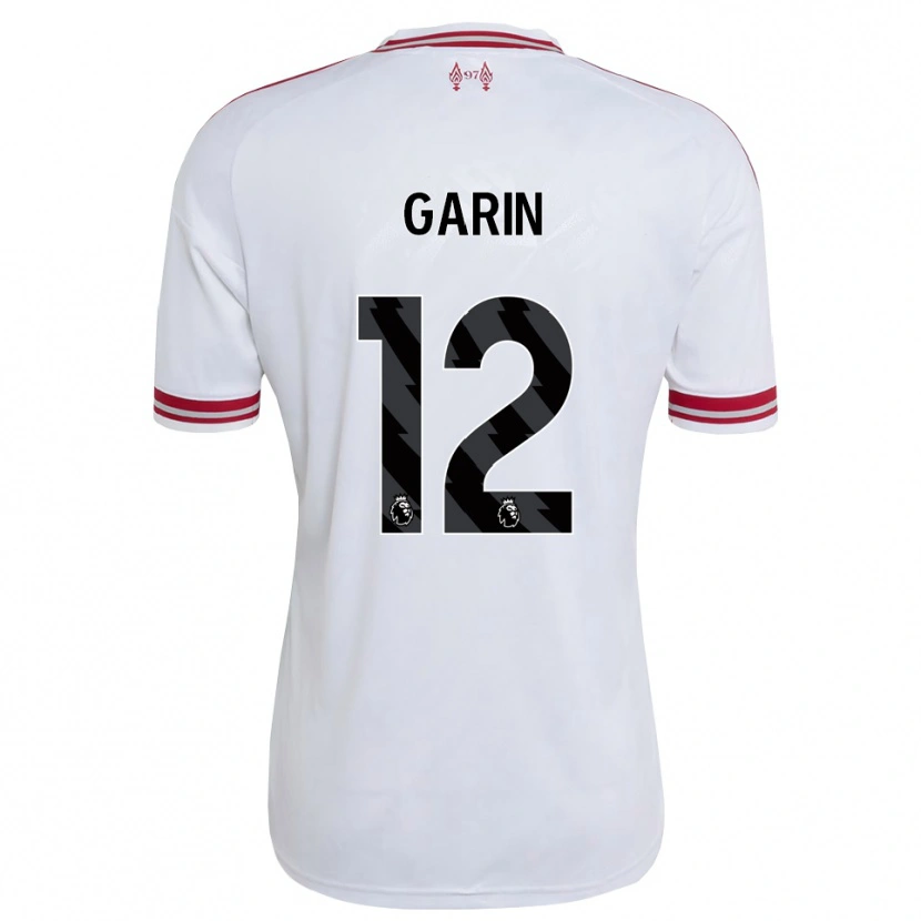 Danxen Kinderen Isaiah Garin #12 Rood Wit Uitshirt Uittenue 2026/27 T-Shirt België