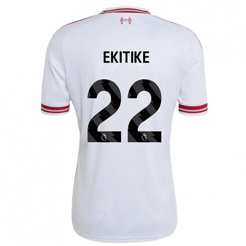 Danxen Kinderen Hugo Ekitiké #22 Rood Wit Uitshirt Uittenue 2026/27 T-Shirt België