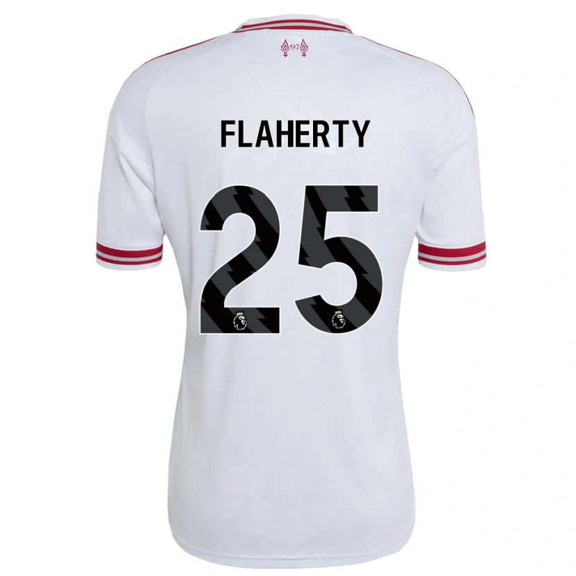 Danxen Kinderen Gilly Flaherty #25 Rood Wit Uitshirt Uittenue 2026/27 T-Shirt België