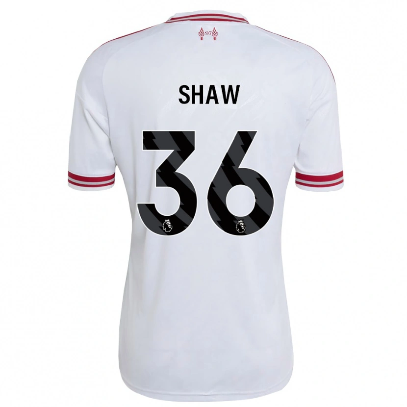 Danxen Kinderen Zara Shaw #36 Rood Wit Uitshirt Uittenue 2026/27 T-Shirt België