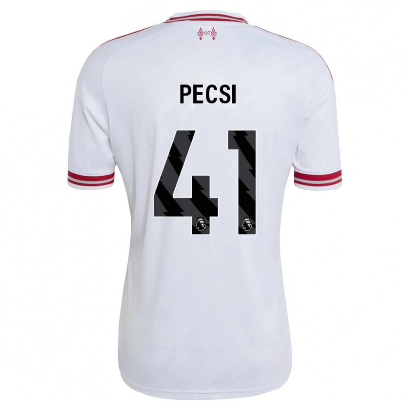 Danxen Kinderen Ármin Pécsi #41 Rood Wit Uitshirt Uittenue 2026/27 T-Shirt België
