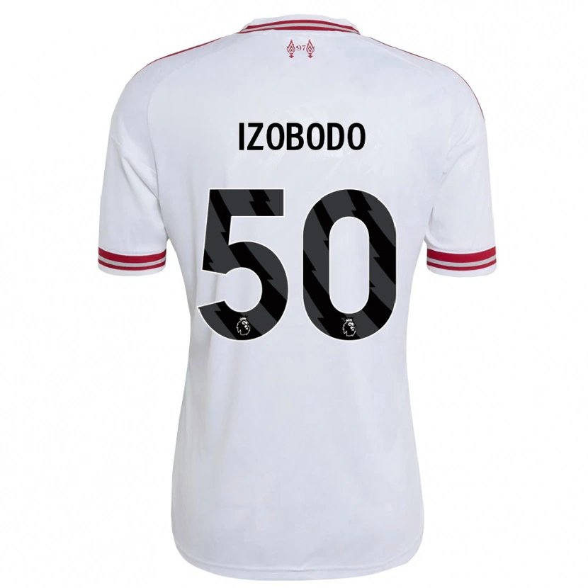 Danxen Kinderen Elijah Izobodo John #50 Rood Wit Uitshirt Uittenue 2026/27 T-Shirt België