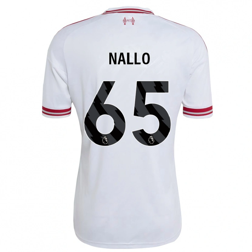 Danxen Kinderen Amara Nallo #65 Rood Wit Uitshirt Uittenue 2026/27 T-Shirt België