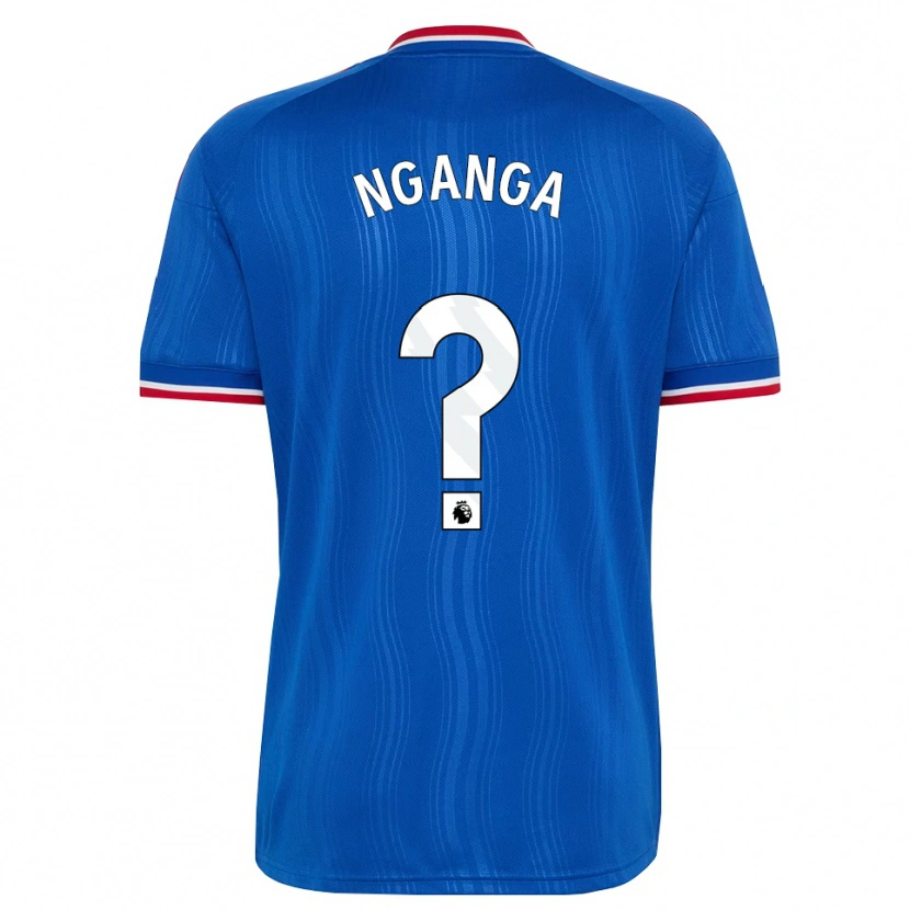Danxen Kinderen Jodie Nganga #0 Blauw Wit Rood Uitshirt Uittenue 2026/27 T-Shirt België