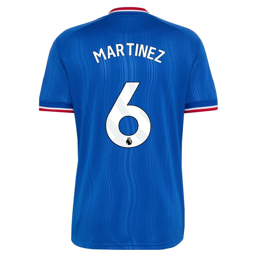 Danxen Kinderen Lisandro Martínez #6 Blauw Wit Rood Uitshirt Uittenue 2026/27 T-Shirt België