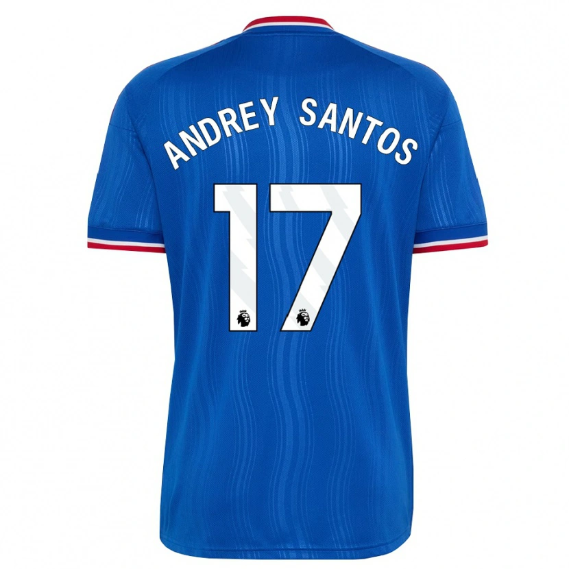 Danxen Kinderen Andrey Santos #17 Blauw Wit Rood Uitshirt Uittenue 2026/27 T-Shirt België