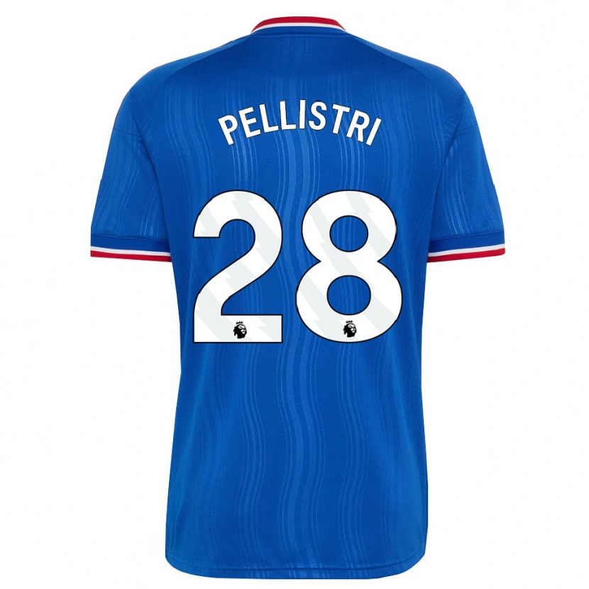 Danxen Kinderen Facundo Pellistri #28 Blauw Wit Rood Uitshirt Uittenue 2026/27 T-Shirt België