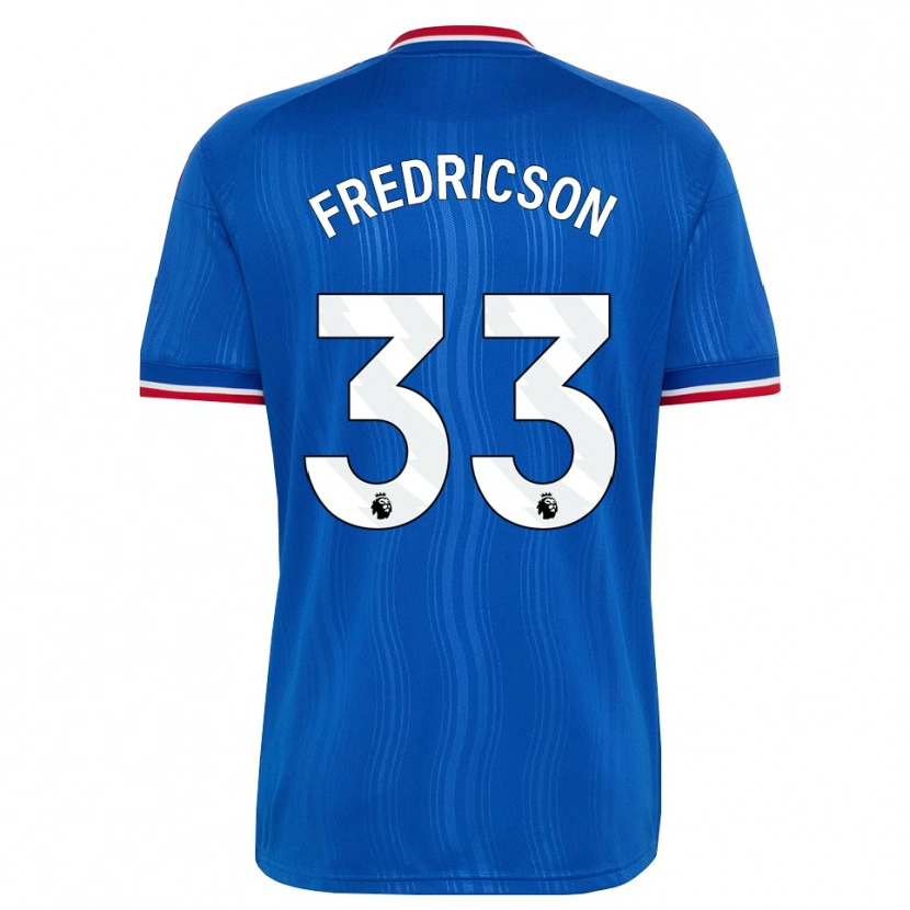 Danxen Kinderen Tyler Fredricson #33 Blauw Wit Rood Uitshirt Uittenue 2026/27 T-Shirt België