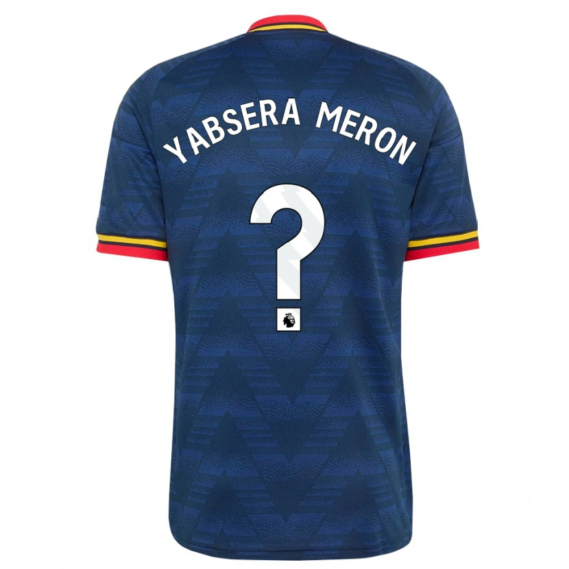 Danxen Kinderen Yabsera Meron #0 Middernachtblauw Geel Rood Uitshirt Uittenue 2026/27 T-Shirt België