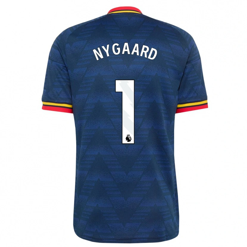 Danxen Kinderen Lucas Nygaard #1 Middernachtblauw Geel Rood Uitshirt Uittenue 2026/27 T-Shirt België
