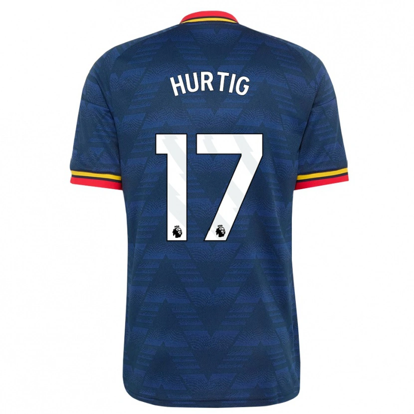 Danxen Kinderen Lina Hurtig #17 Middernachtblauw Geel Rood Uitshirt Uittenue 2026/27 T-Shirt België