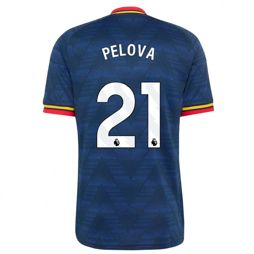 Danxen Kinderen Victoria Pelova #21 Middernachtblauw Geel Rood Uitshirt Uittenue 2026/27 T-Shirt België