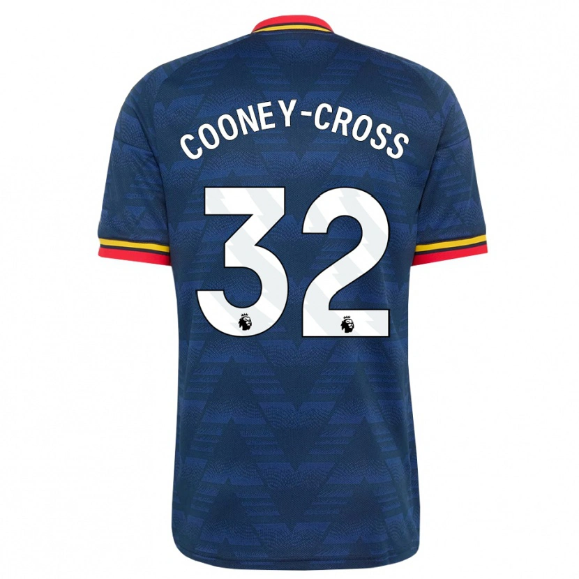 Danxen Kinderen Kyra Cooney-Cross #32 Middernachtblauw Geel Rood Uitshirt Uittenue 2026/27 T-Shirt België
