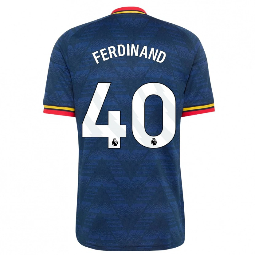 Danxen Kinderen Seb Ferdinand #40 Middernachtblauw Geel Rood Uitshirt Uittenue 2026/27 T-Shirt België
