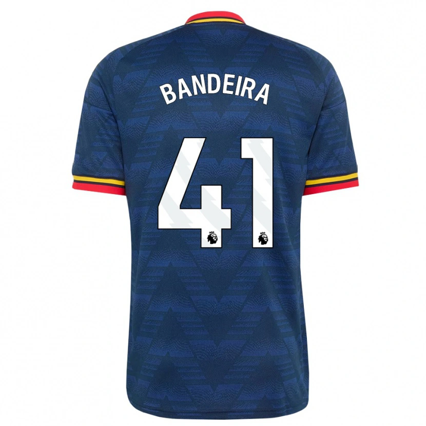 Danxen Kinderen Mauro Bandeira #41 Middernachtblauw Geel Rood Uitshirt Uittenue 2026/27 T-Shirt België