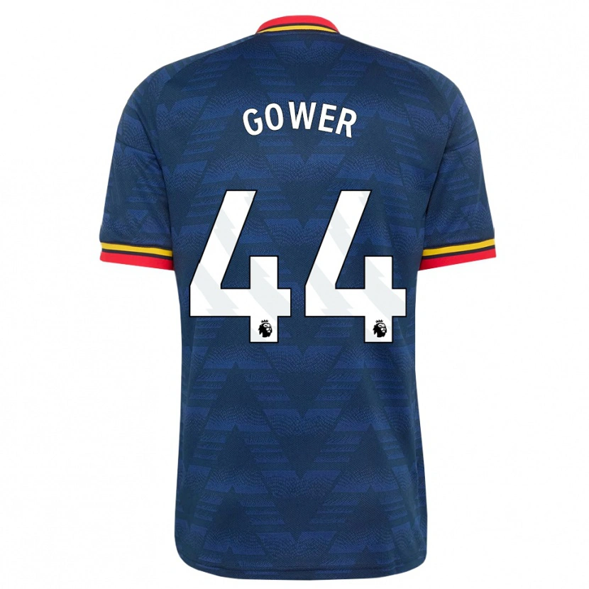 Danxen Kinderen Jimi Gower #44 Middernachtblauw Geel Rood Uitshirt Uittenue 2026/27 T-Shirt België