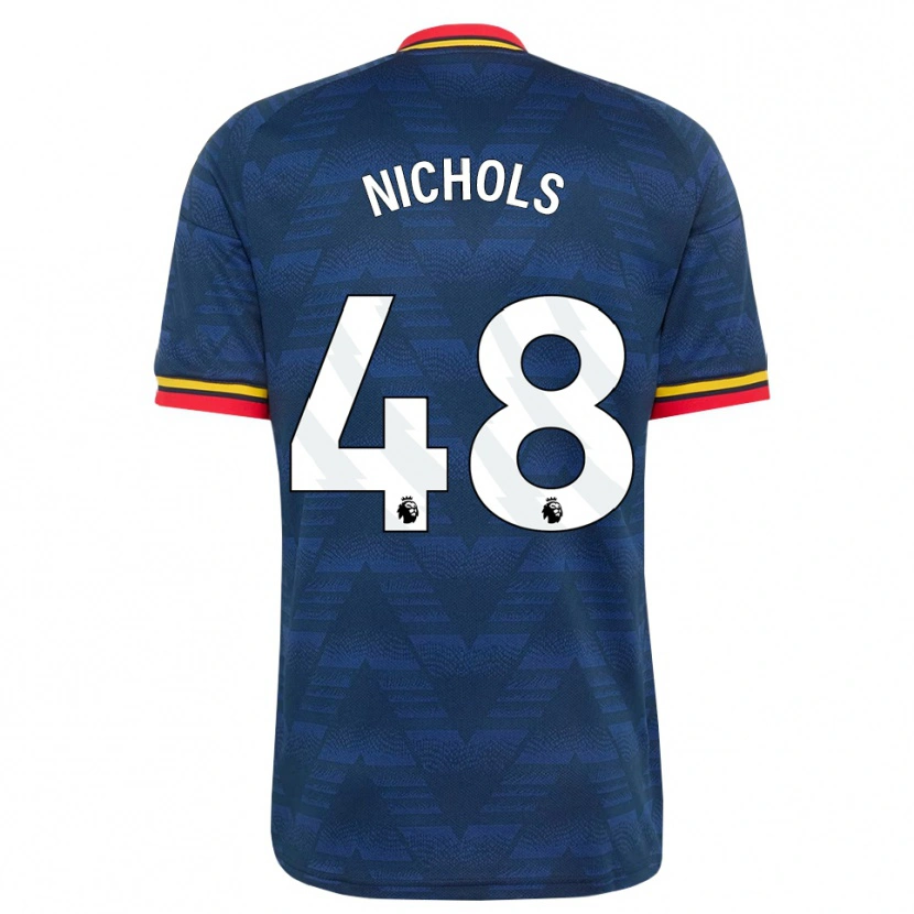 Danxen Kinderen Josh Nichols #48 Middernachtblauw Geel Rood Uitshirt Uittenue 2026/27 T-Shirt België