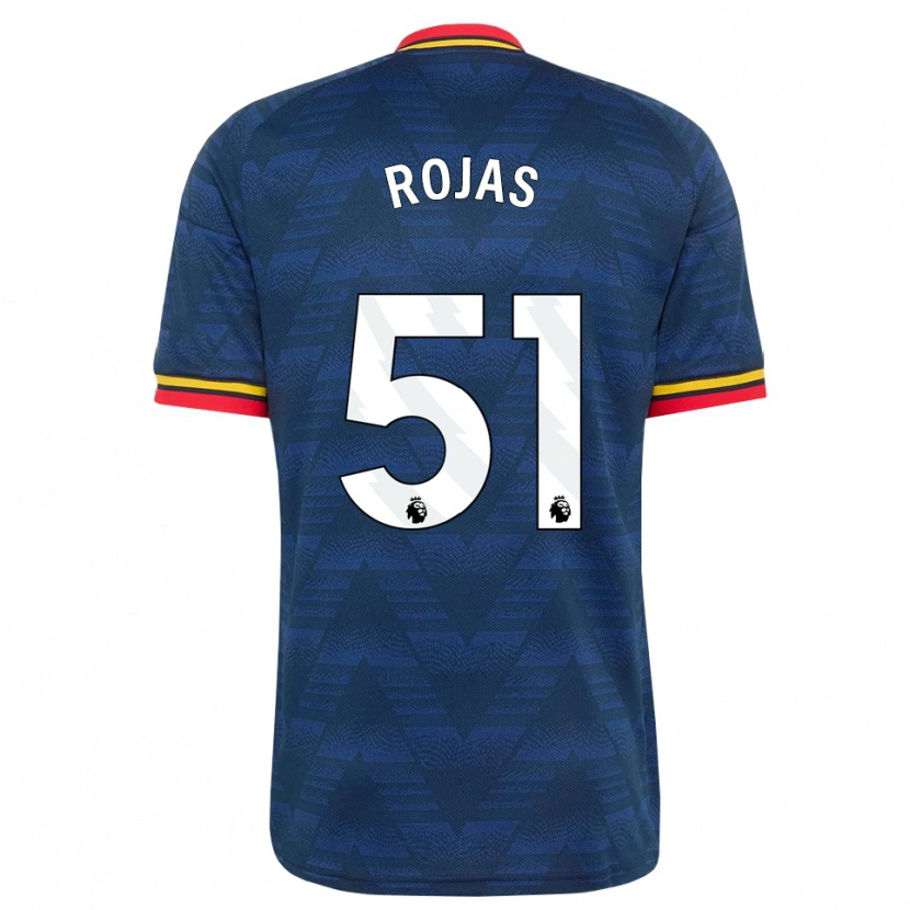 Danxen Kinderen Alexei Rojas #51 Middernachtblauw Geel Rood Uitshirt Uittenue 2026/27 T-Shirt België