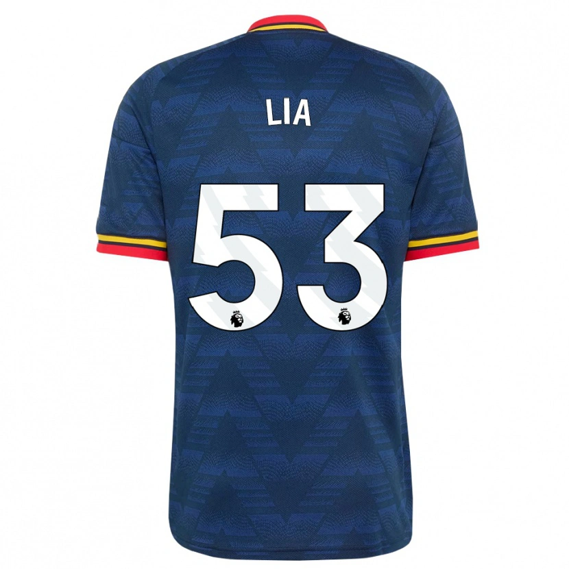 Danxen Kinderen Vivienne Lia #53 Middernachtblauw Geel Rood Uitshirt Uittenue 2026/27 T-Shirt België