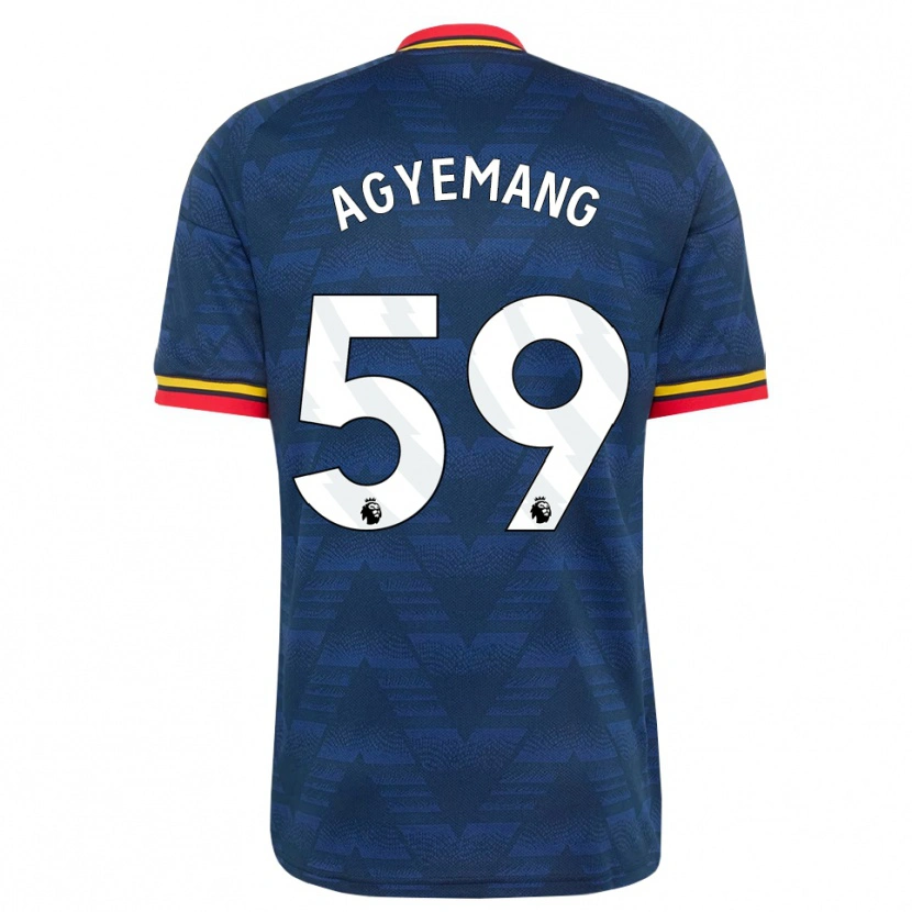 Danxen Kinderen Michelle Agyemang #59 Middernachtblauw Geel Rood Uitshirt Uittenue 2026/27 T-Shirt België