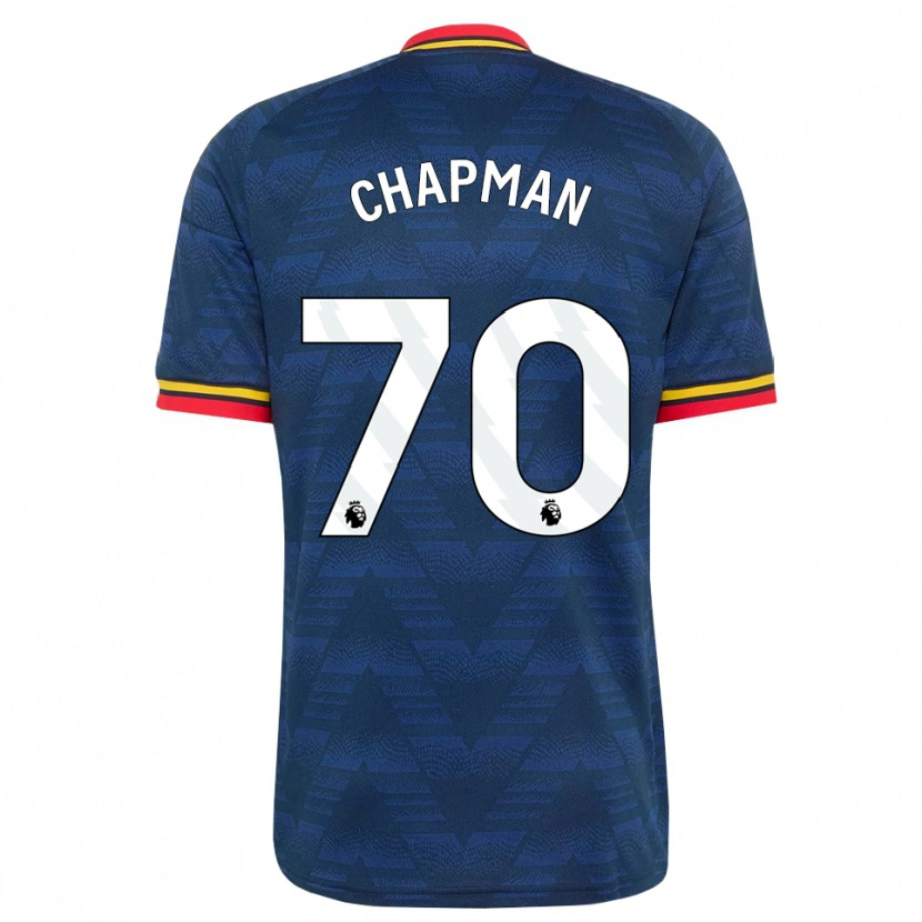 Danxen Kinderen Samuel Chapman #70 Middernachtblauw Geel Rood Uitshirt Uittenue 2026/27 T-Shirt België