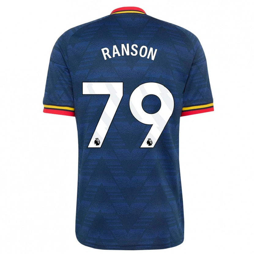 Danxen Kinderen Khari Ranson #79 Middernachtblauw Geel Rood Uitshirt Uittenue 2026/27 T-Shirt België