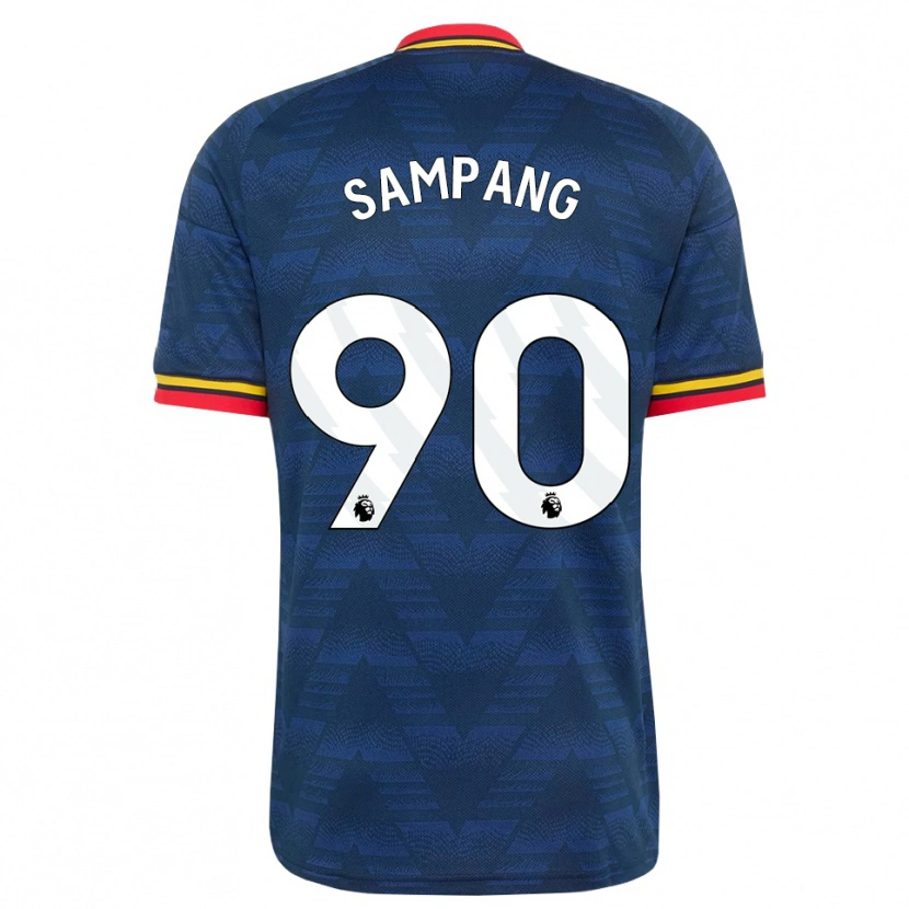 Danxen Kinderen Saurap Sampang #90 Middernachtblauw Geel Rood Uitshirt Uittenue 2026/27 T-Shirt België