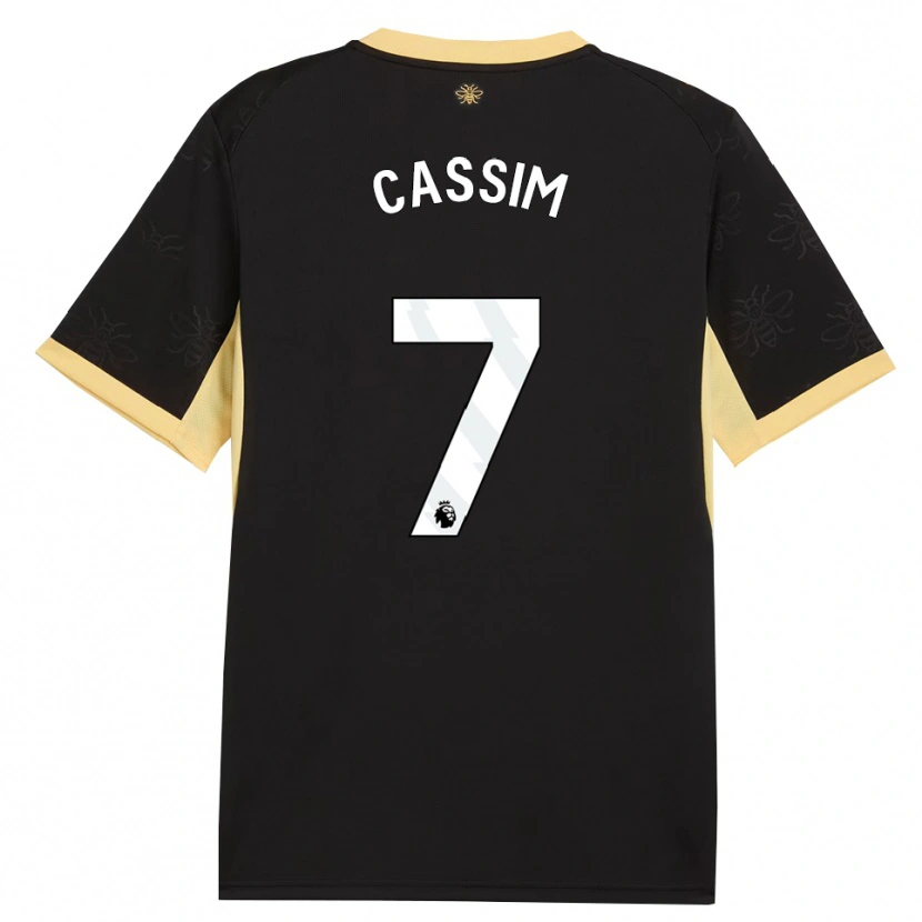 Danxen Kinderen Karim Cassim #7 Zwart Geel Uitshirt Uittenue 2026/27 T-Shirt België