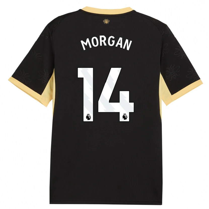 Danxen Kinderen Esme Morgan #14 Zwart Geel Uitshirt Uittenue 2026/27 T-Shirt België