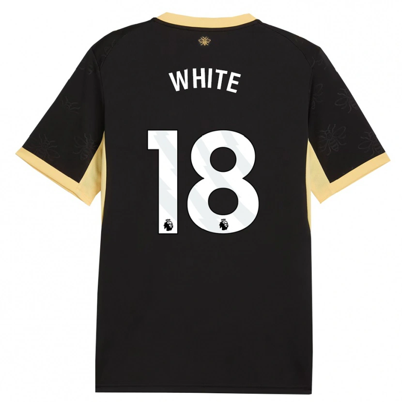 Danxen Kinderen Ellen White #18 Zwart Geel Uitshirt Uittenue 2026/27 T-Shirt België