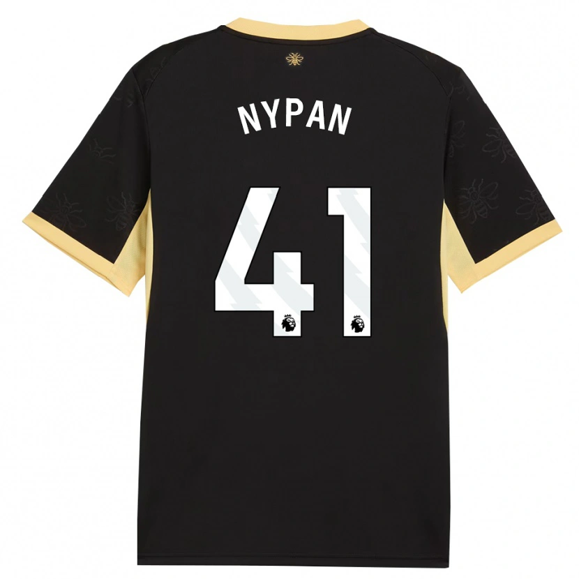 Danxen Kinderen Sverre Nypan #41 Zwart Geel Uitshirt Uittenue 2026/27 T-Shirt België