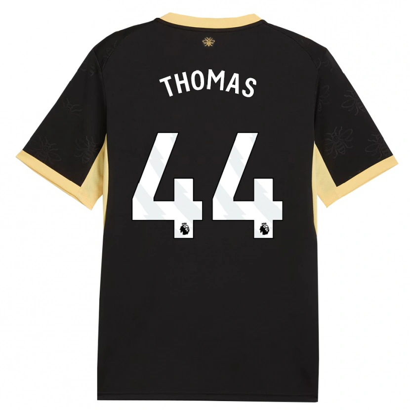 Danxen Kinderen Codie Thomas #44 Zwart Geel Uitshirt Uittenue 2026/27 T-Shirt België