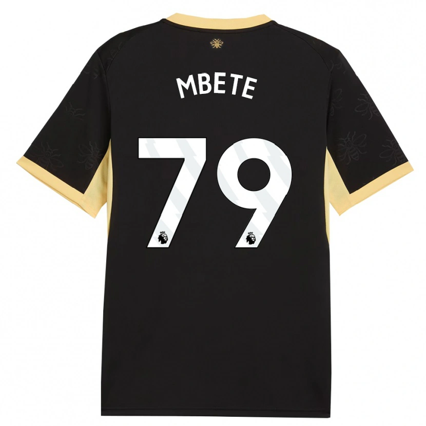 Danxen Kinderen Luke Mbete #79 Zwart Geel Uitshirt Uittenue 2026/27 T-Shirt België
