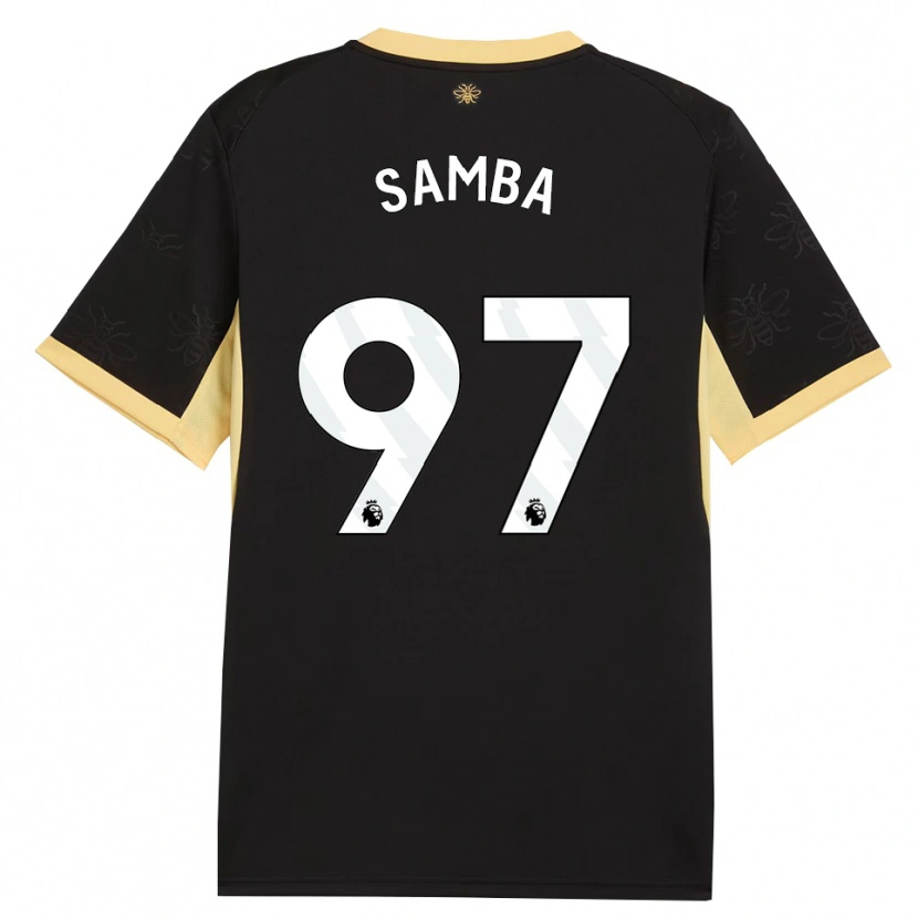 Danxen Kinderen Tyrone Samba #97 Zwart Geel Uitshirt Uittenue 2026/27 T-Shirt België