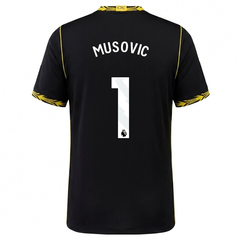 Danxen Kinderen Zecira Musovic #1 Zwart Geel Uitshirt Uittenue 2026/27 T-Shirt België