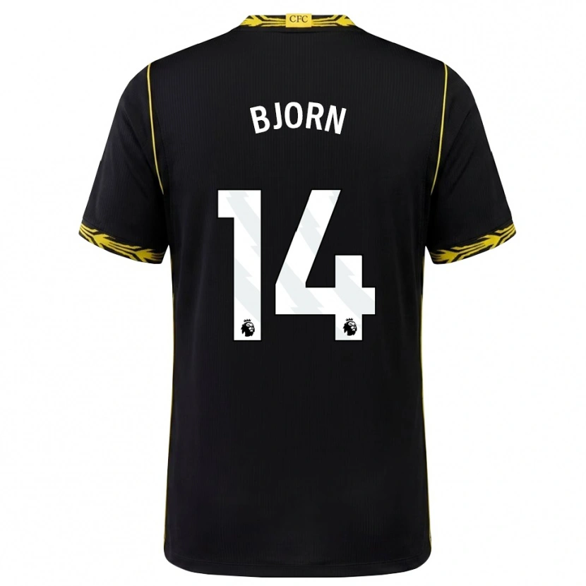 Danxen Kinderen Nathalie Björn #14 Zwart Geel Uitshirt Uittenue 2026/27 T-Shirt België